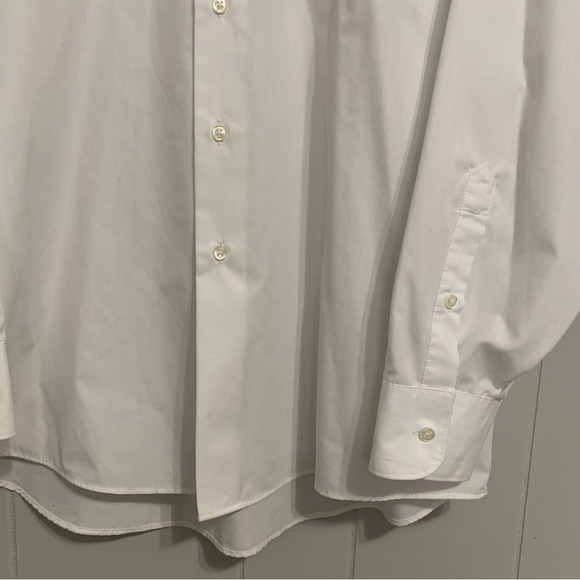 Men’s White Geoffrey Beene Collard Long-Sleeve Button Down Dress Shirt - Picture 2 of 8